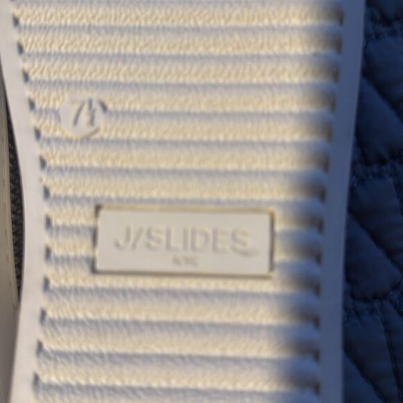 J/Slides Hilton Laser Metallic Low Cut Leather Sneakers Size 7 1/2 - Picture 8 of 10